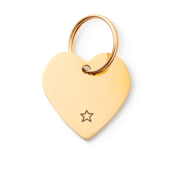 Heart Pet ID Tag: Star Icon